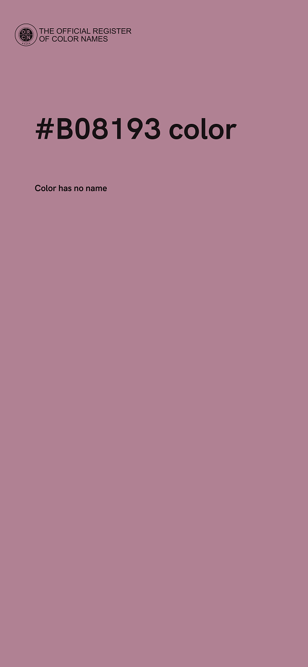 #B08193 color image