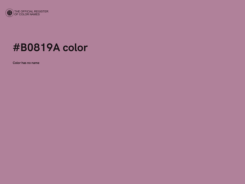 #B0819A color image