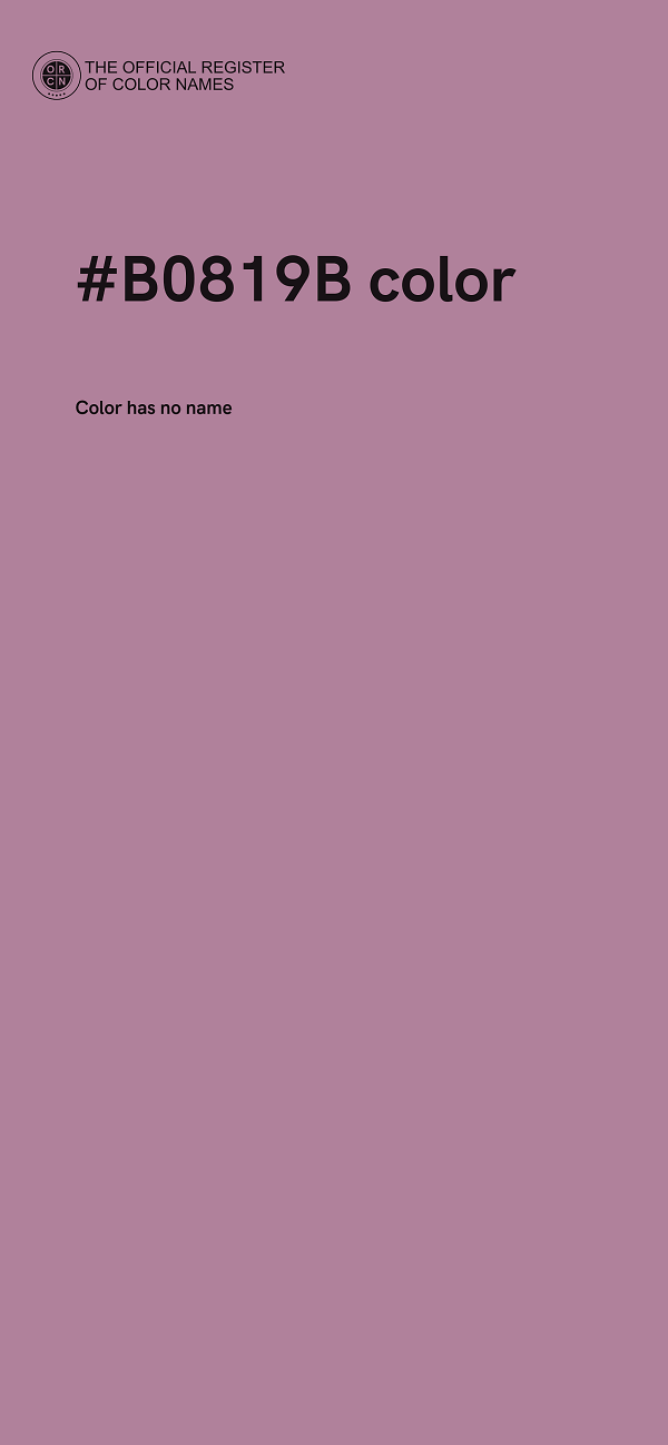#B0819B color image