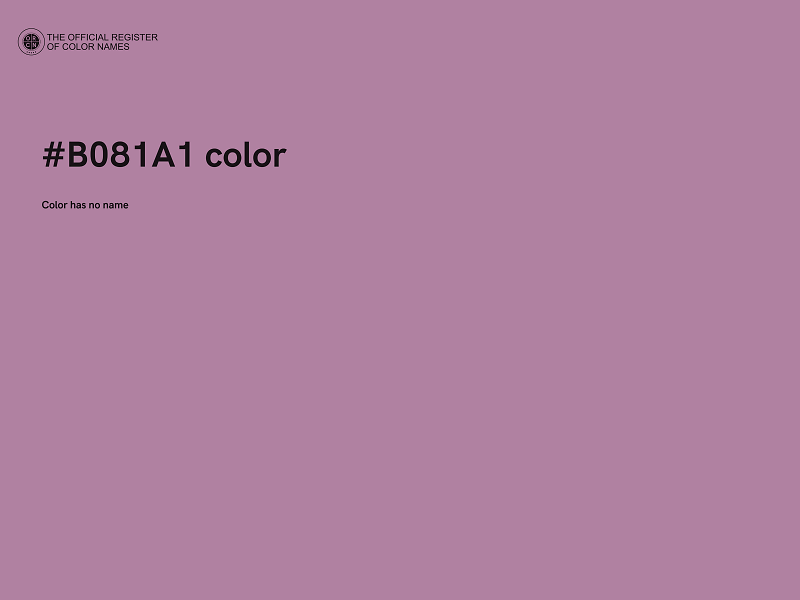 #B081A1 color image