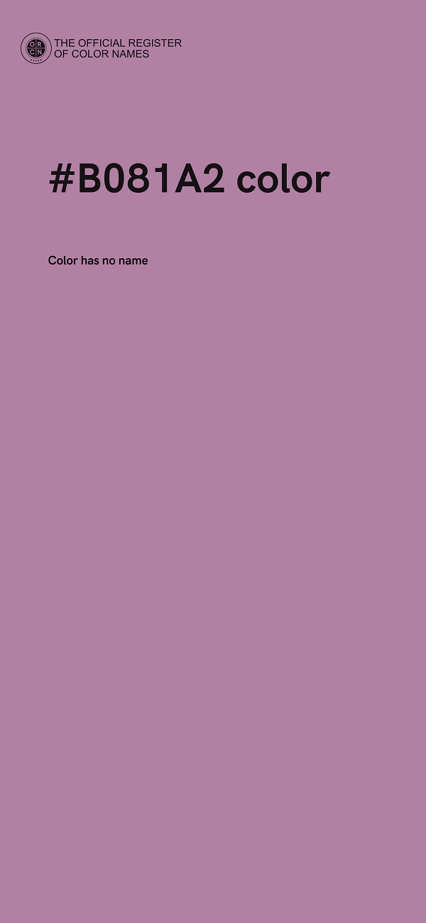 #B081A2 color image