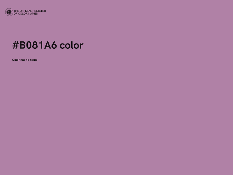 #B081A6 color image