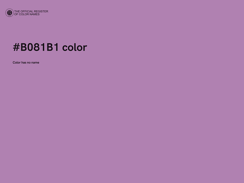 #B081B1 color image