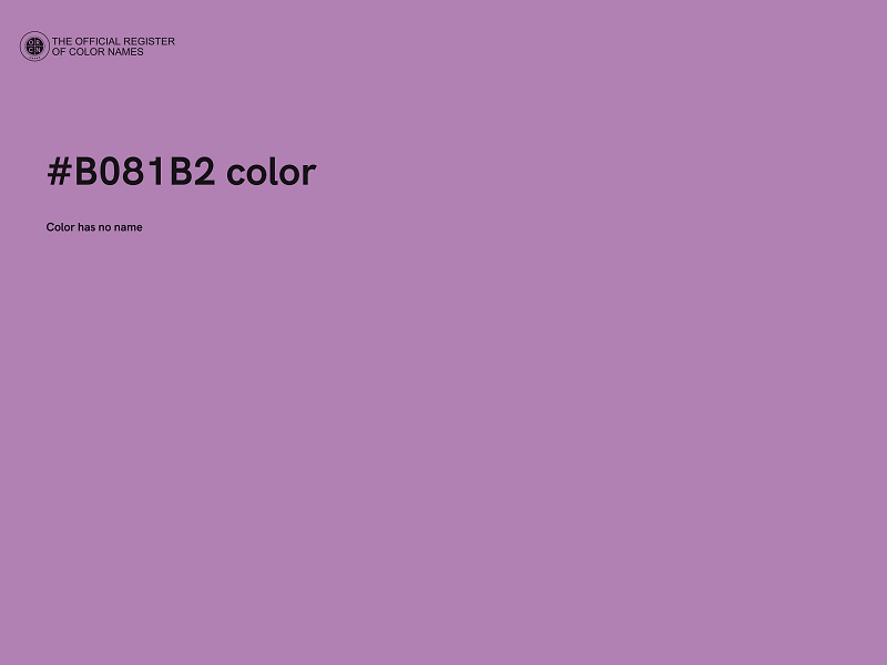 #B081B2 color image