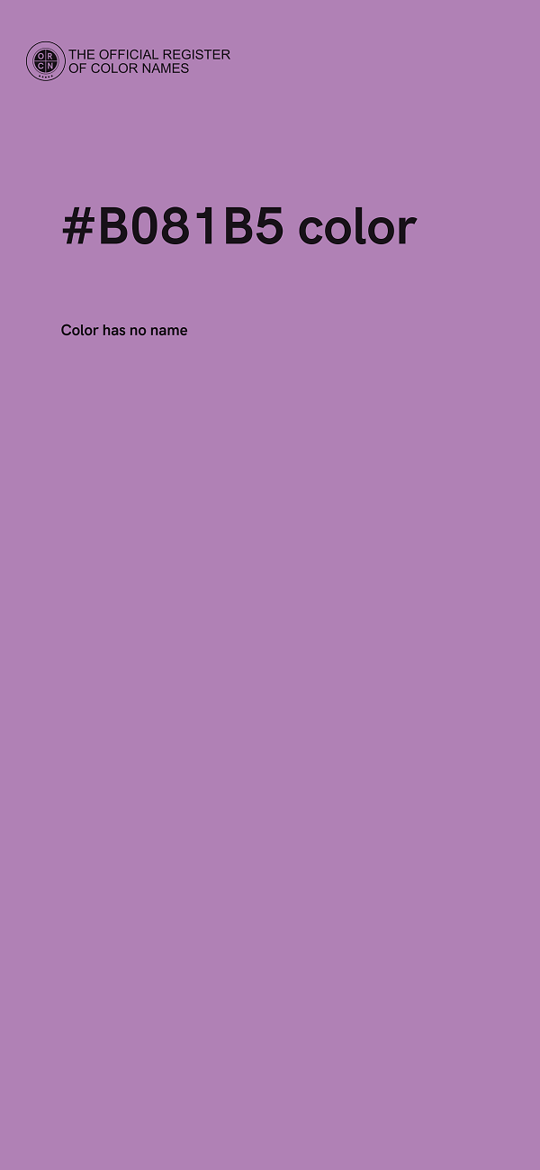 #B081B5 color image