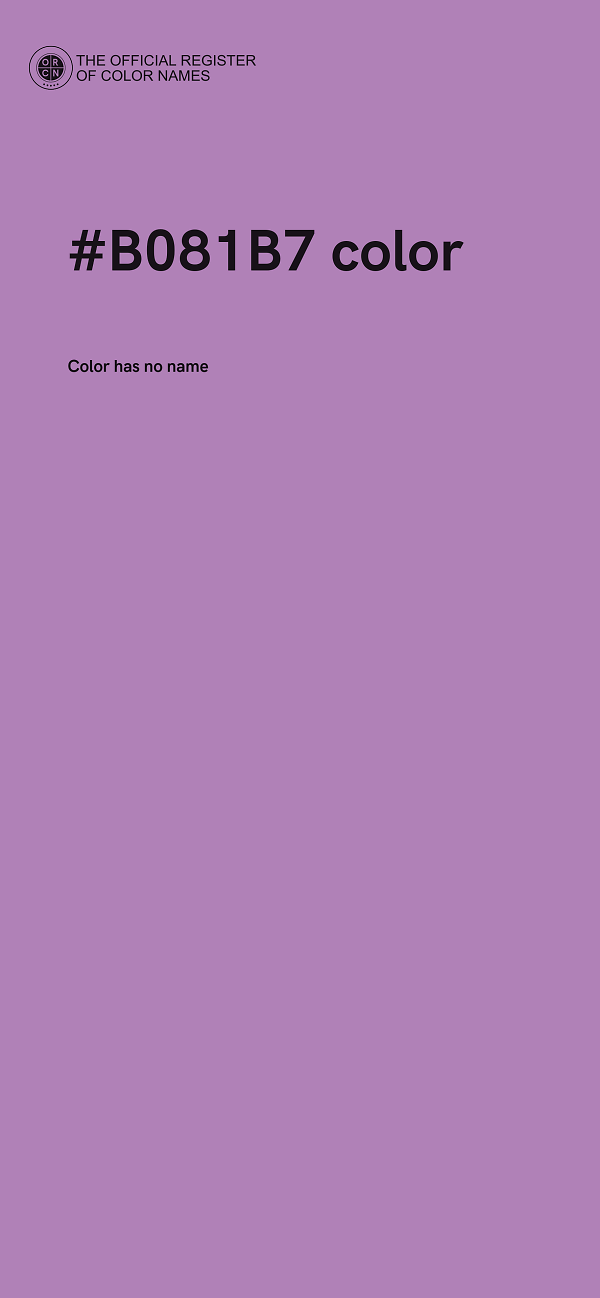 #B081B7 color image