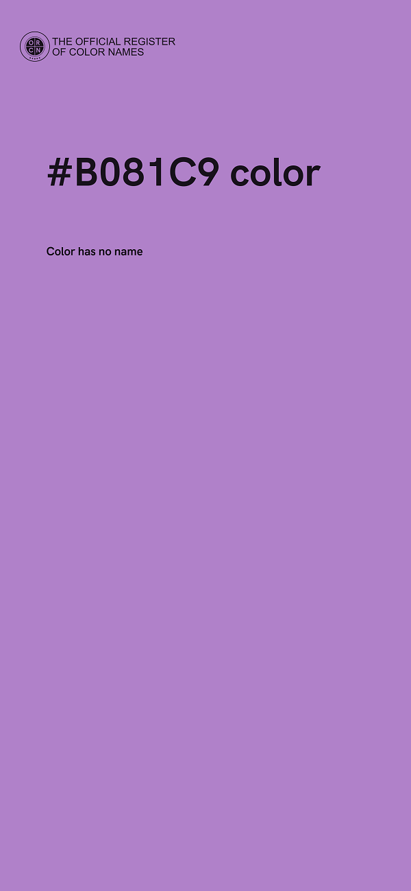 #B081C9 color image