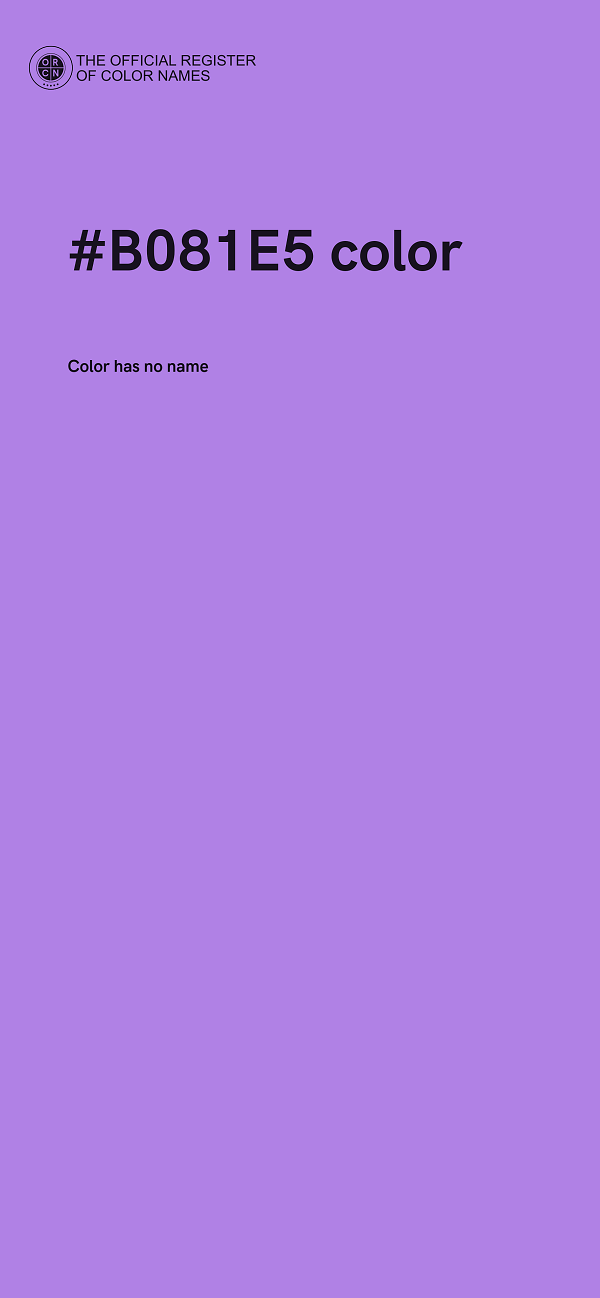#B081E5 color image
