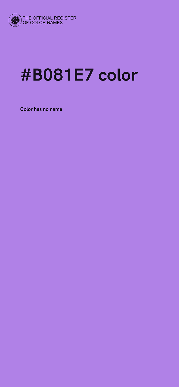 #B081E7 color image