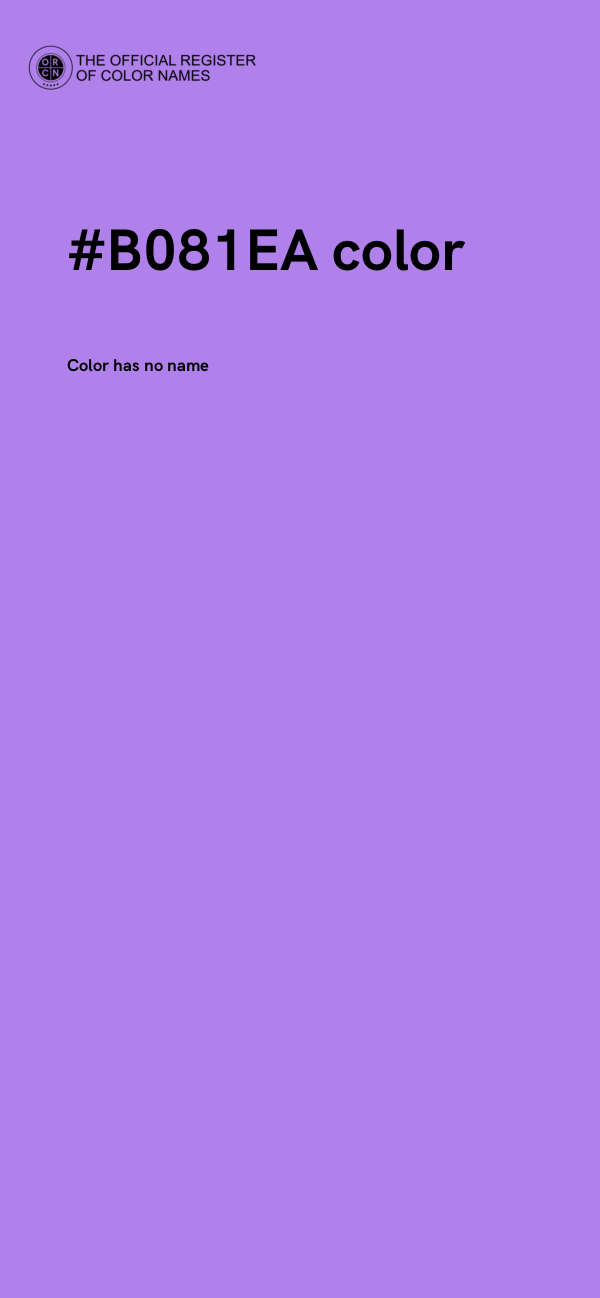 #B081EA color image
