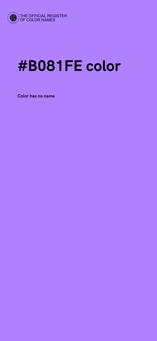 #B081FE color image