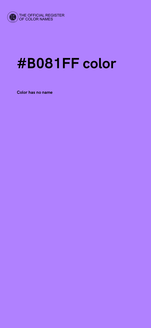 #B081FF color image