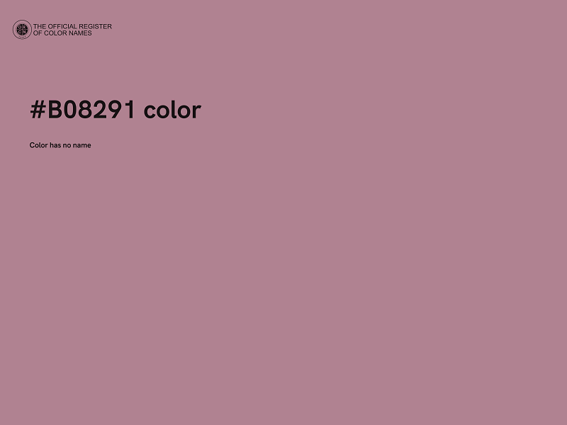 #B08291 color image