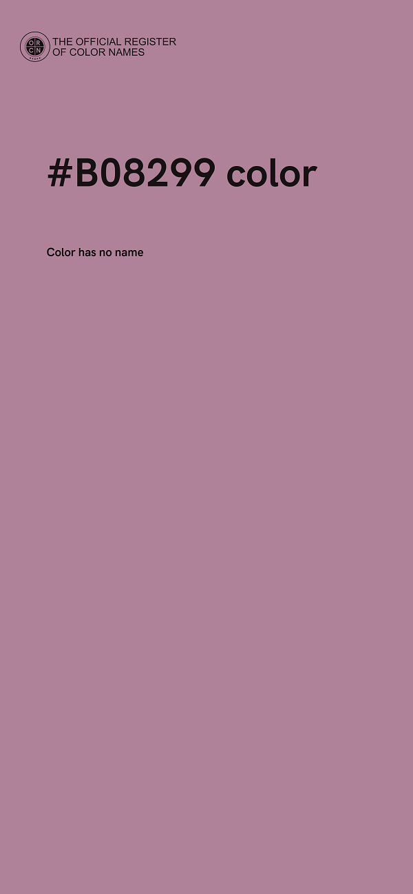 #B08299 color image