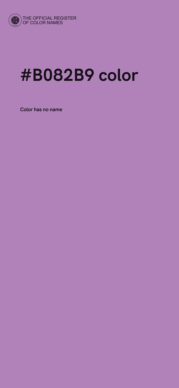 #B082B9 color image