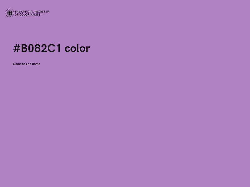 #B082C1 color image