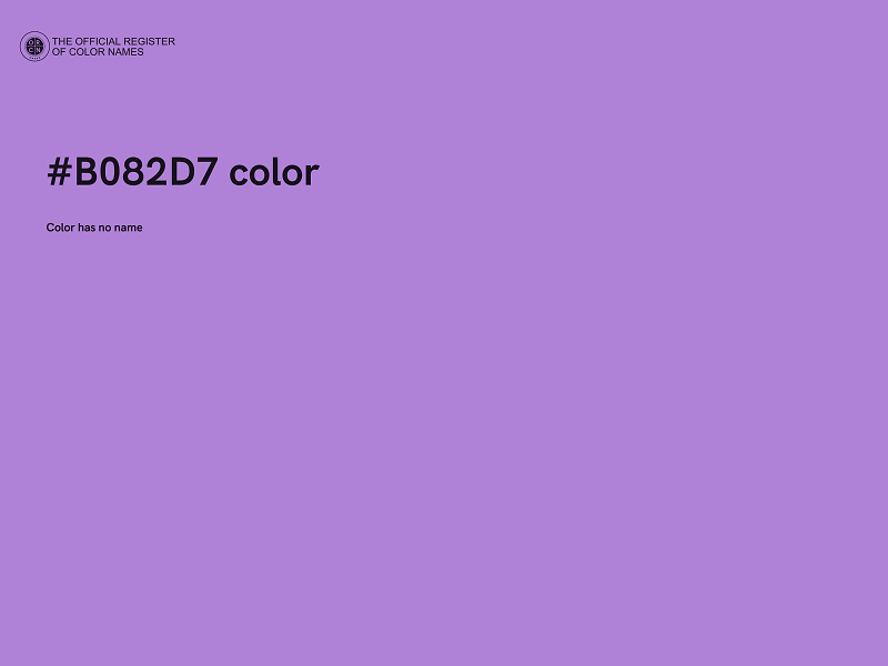 #B082D7 color image