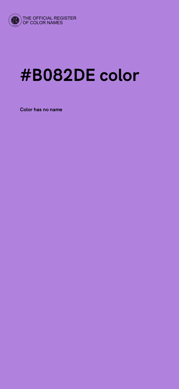 #B082DE color image