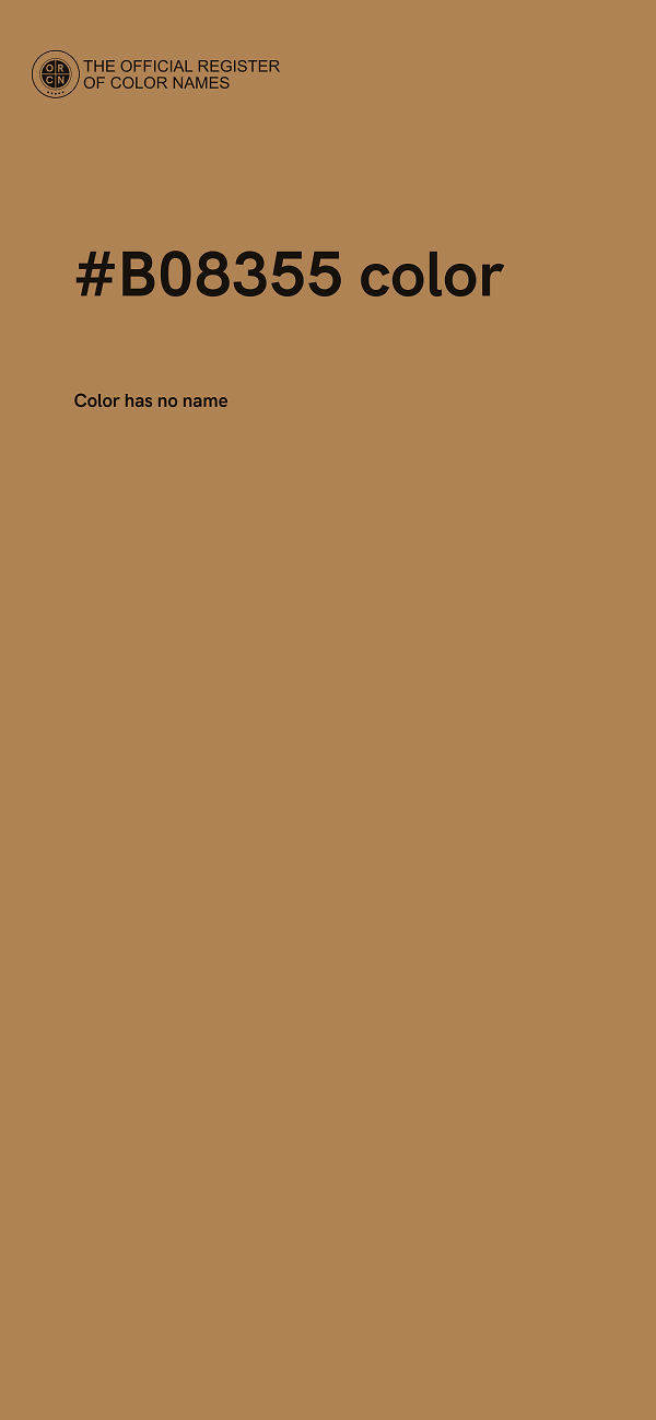 #B08355 color image
