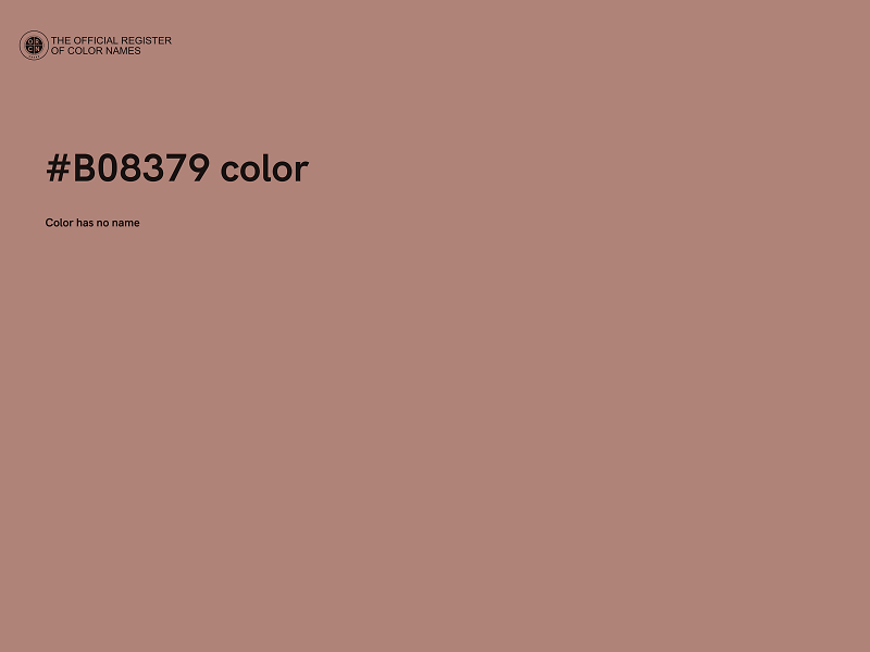 #B08379 color image