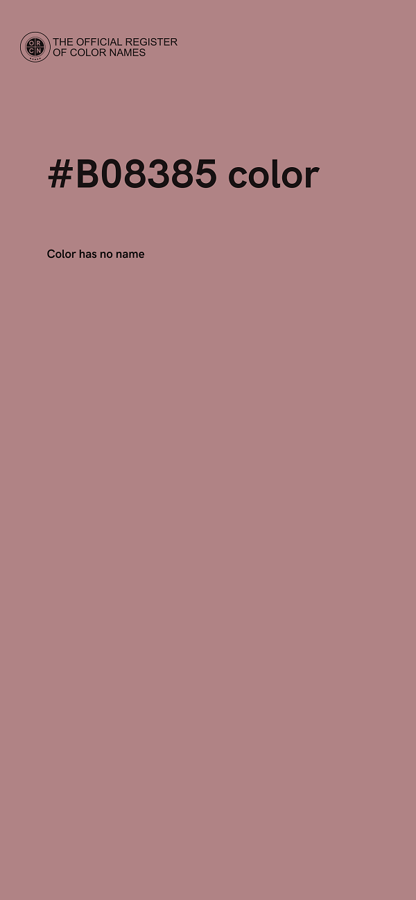 #B08385 color image