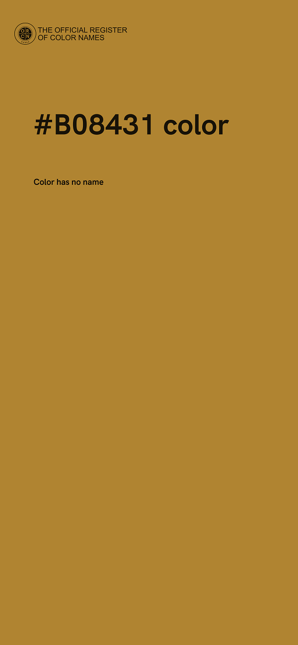 #B08431 color image