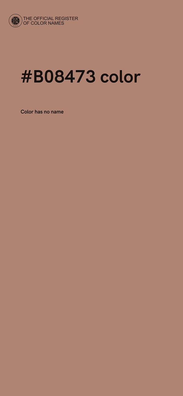 #B08473 color image