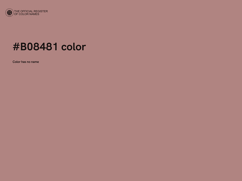 #B08481 color image