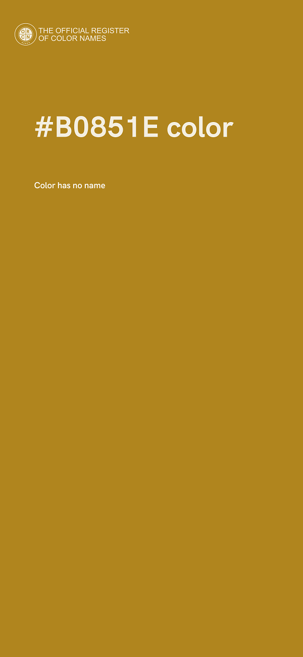 #B0851E color image