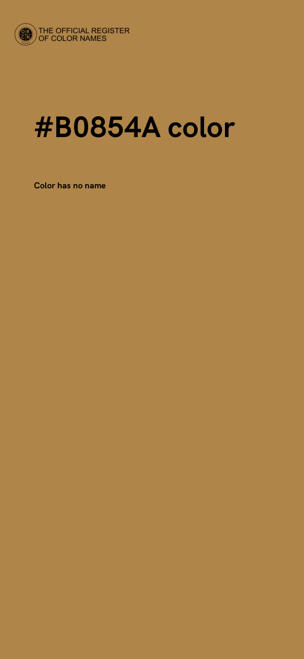 #B0854A color image
