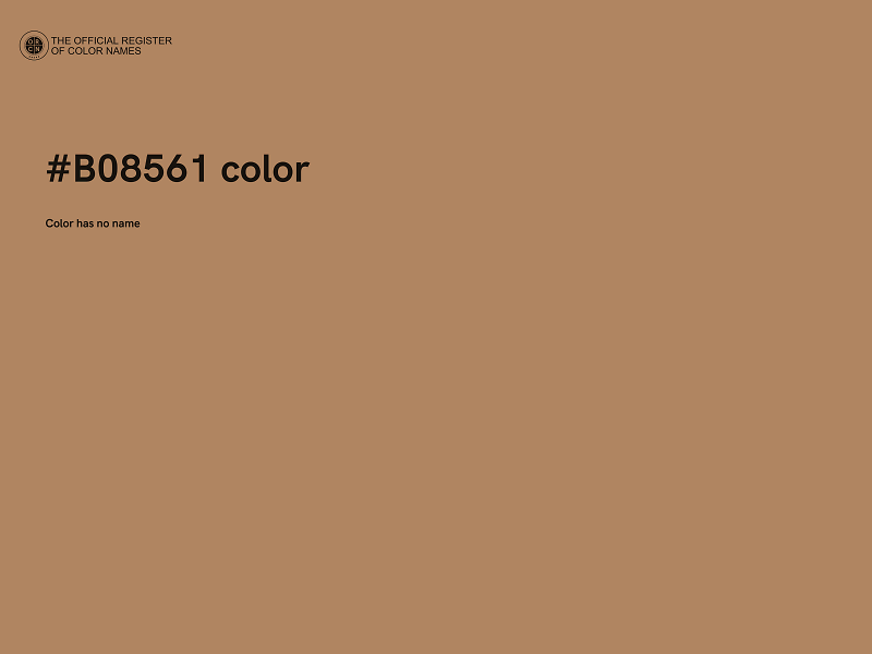 #B08561 color image