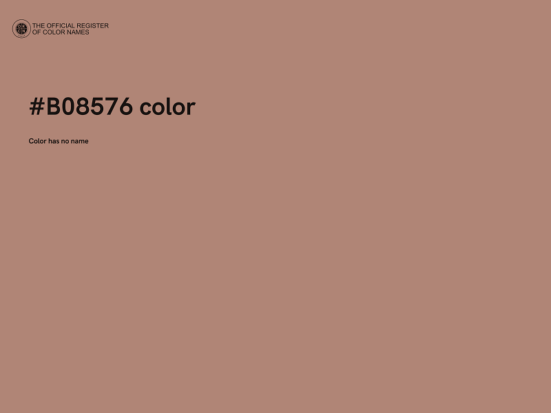 #B08576 color image