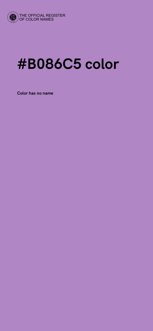 #B086C5 color image