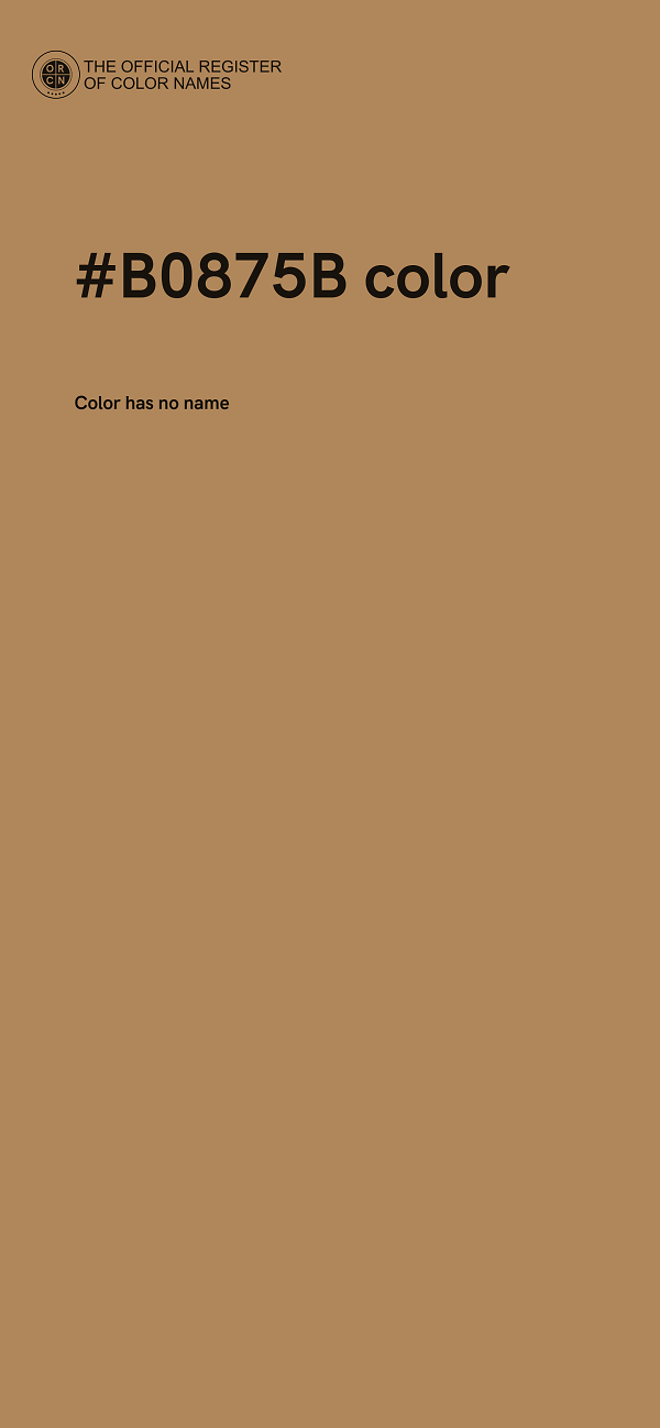 #B0875B color image