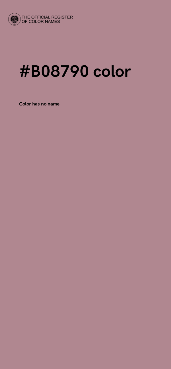 #B08790 color image
