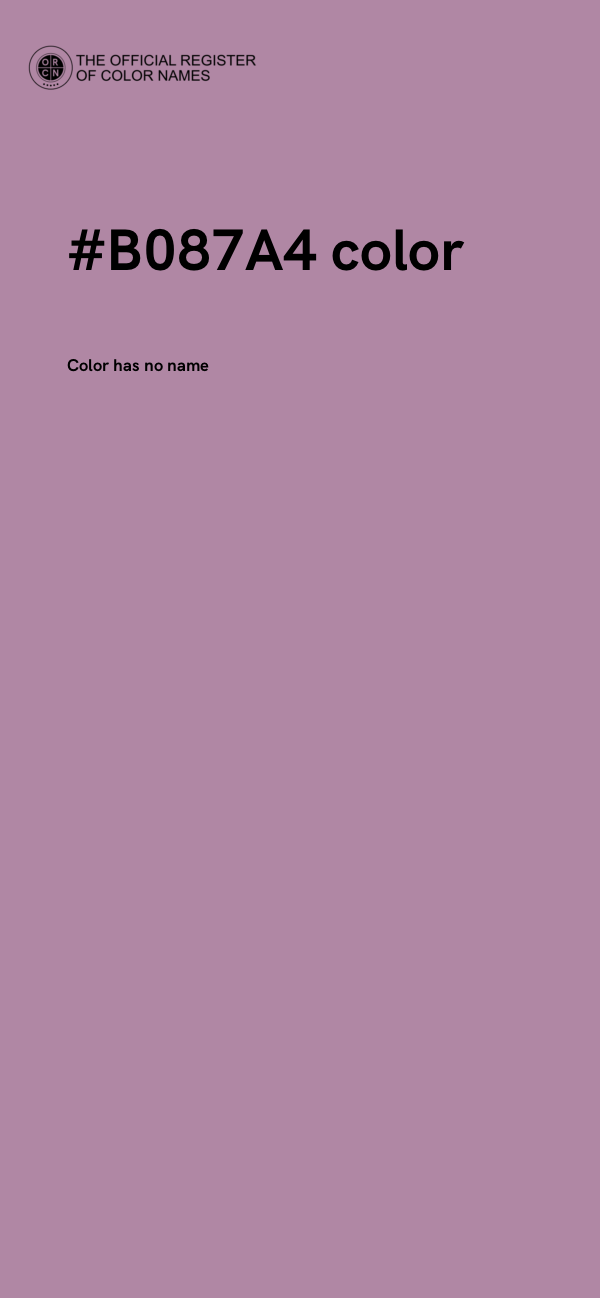 #B087A4 color image