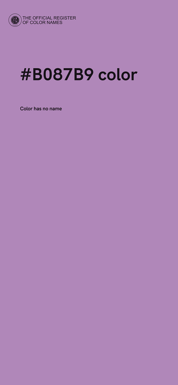 #B087B9 color image