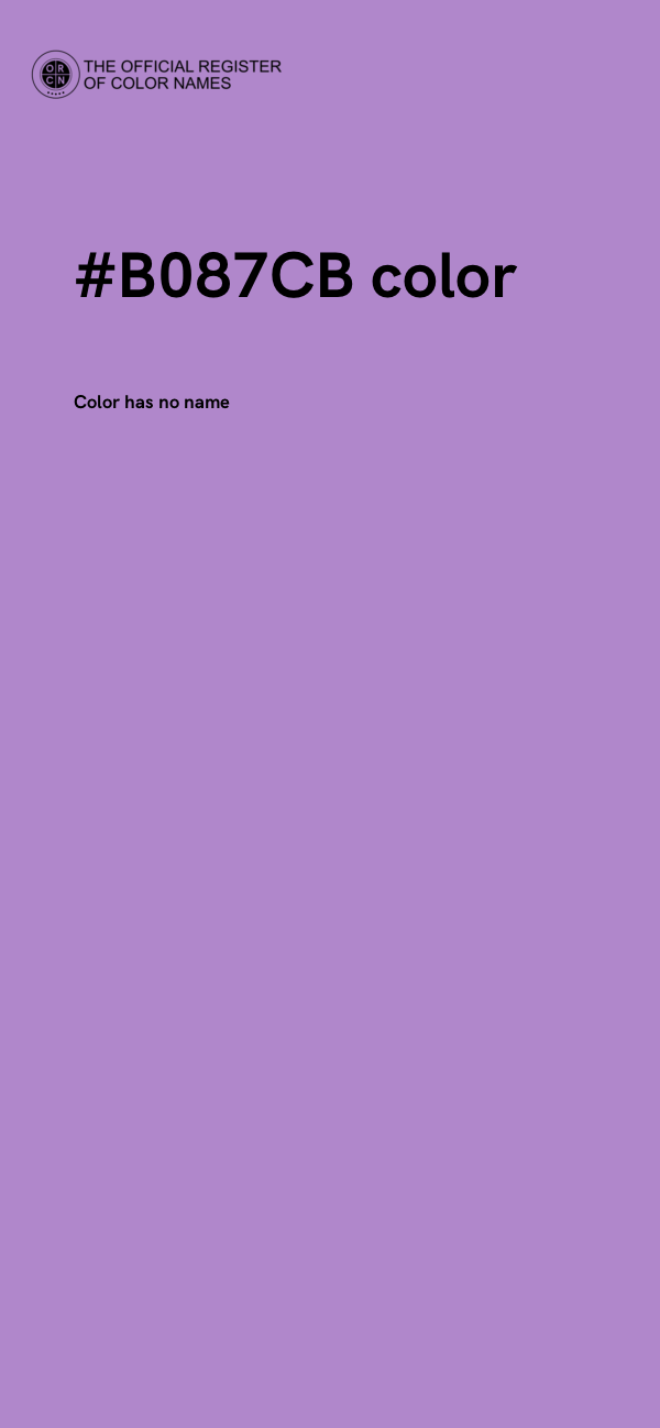#B087CB color image