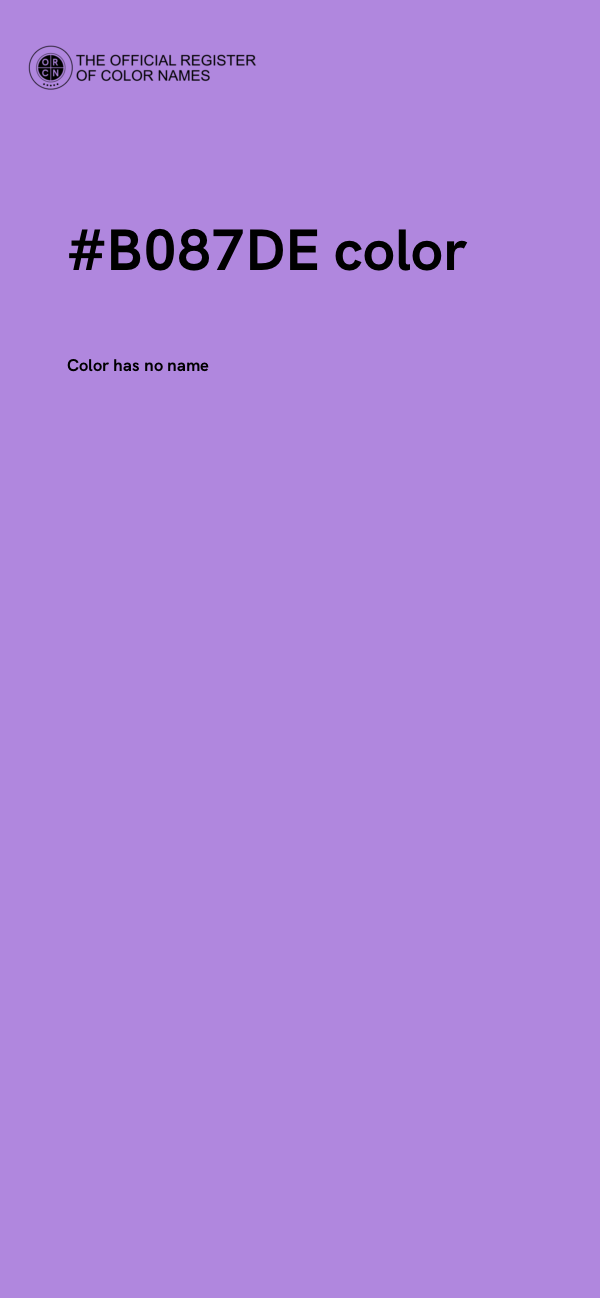 #B087DE color image