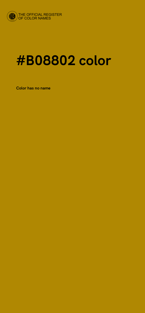 #B08802 color image