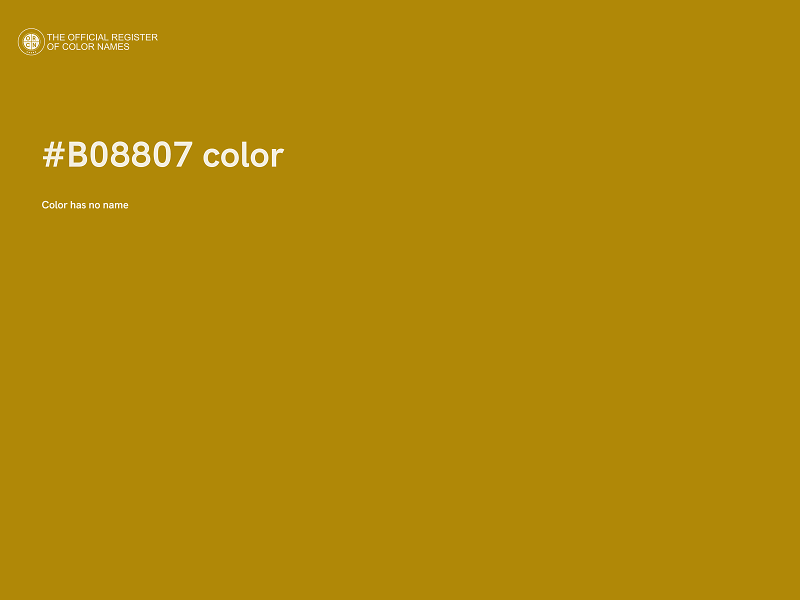#B08807 color image