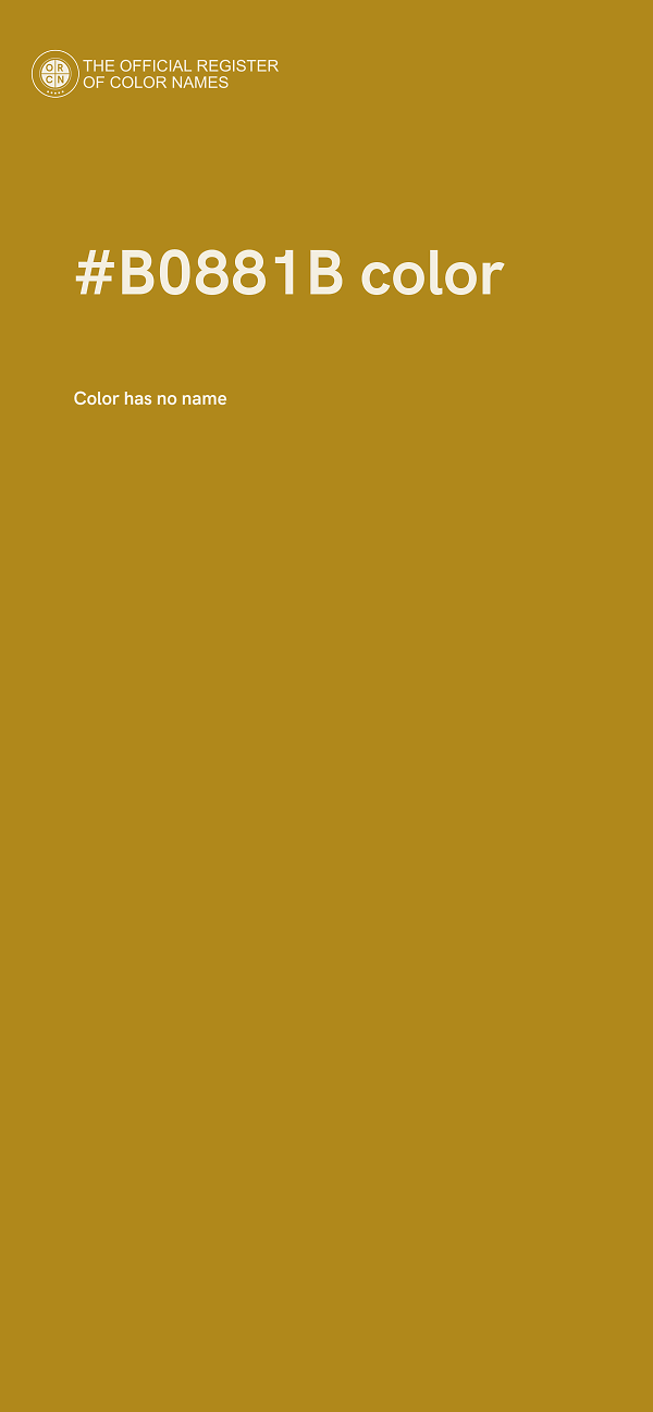 #B0881B color image