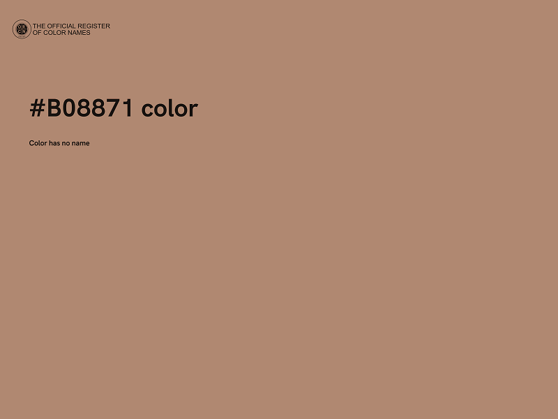 #B08871 color image