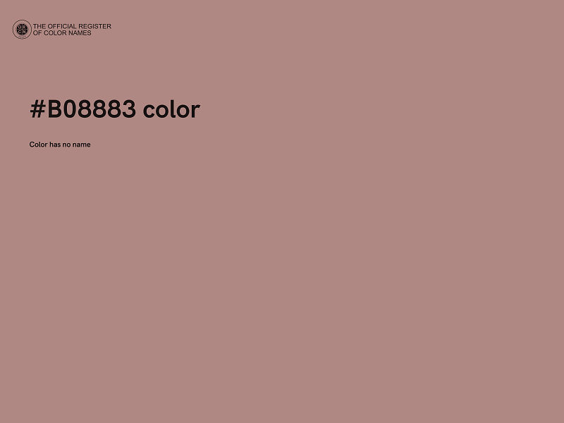 #B08883 color image