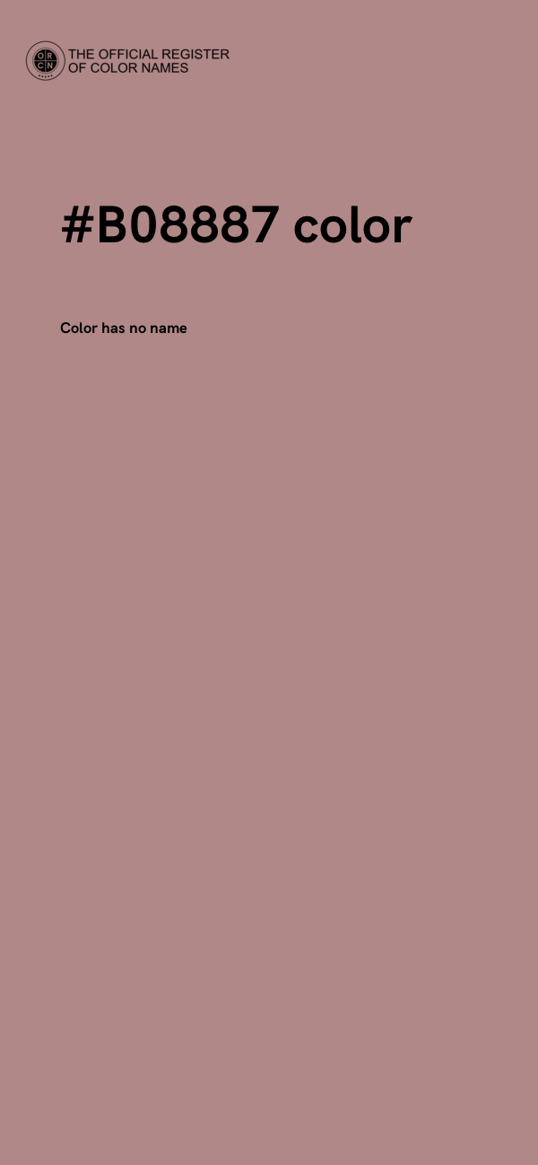 #B08887 color image