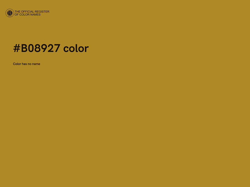 #B08927 color image