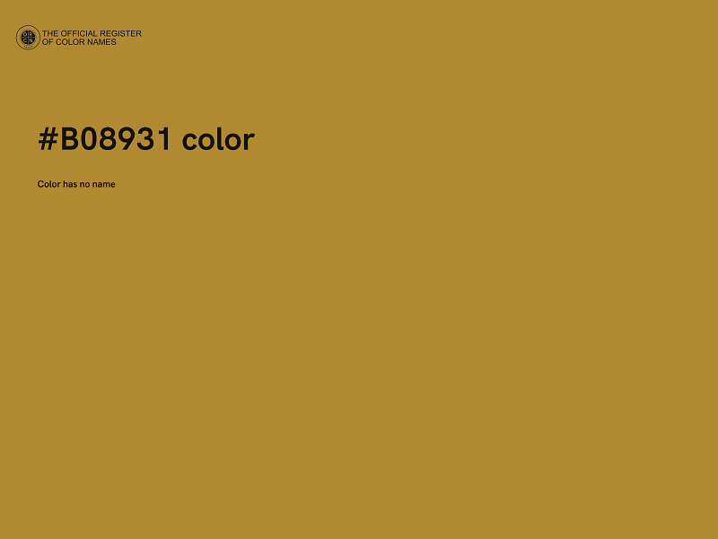 #B08931 color image