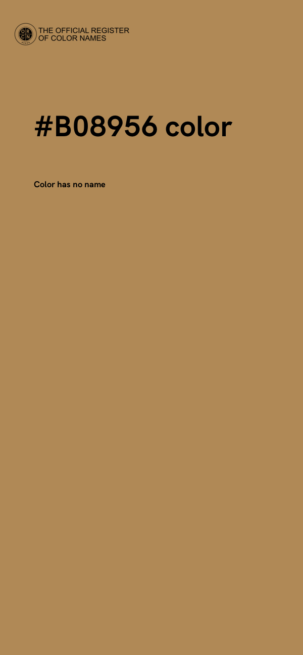 #B08956 color image