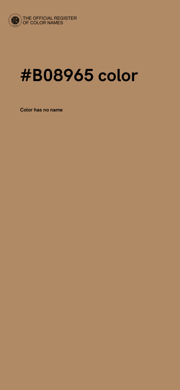 #B08965 color image
