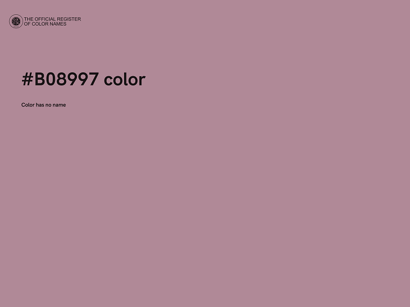 #B08997 color image